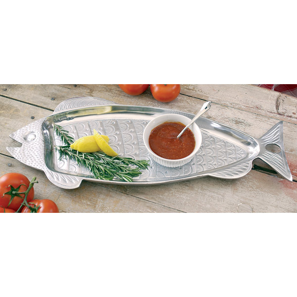 Highland Dunes Aluminum Fish Serving Tray Wayfair.ca